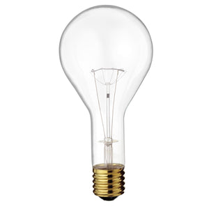 Satco S4961 300 Watt PS35 Incandescent Clear 2500 Average rated hours 3600 Lumens Mogul base 130 Volt