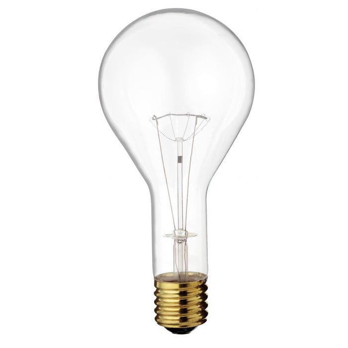 Satco S4961 300 Watt PS35 Incandescent Clear 2500 Average rated hours 3600 Lumens Mogul base 130 Volt