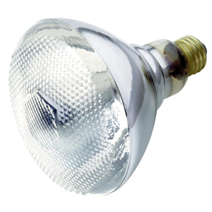 Satco S5001 150 Watt BR38 Incandescent Clear 2000 Average rated hours 1550 Lumens Medium base 230 Volt