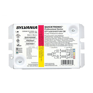 Satco S5233 QTP1/2CF/UNV/PM # of lamps: 1-2 CF26 Compact Fluorescent Programmed Start, < 10% THD, Universal Voltage Ballast