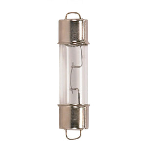 Satco S6906 211-2 12.42 Watt miniature Festoon 1000 Average rated hours DE Cap base 12.8 Volt