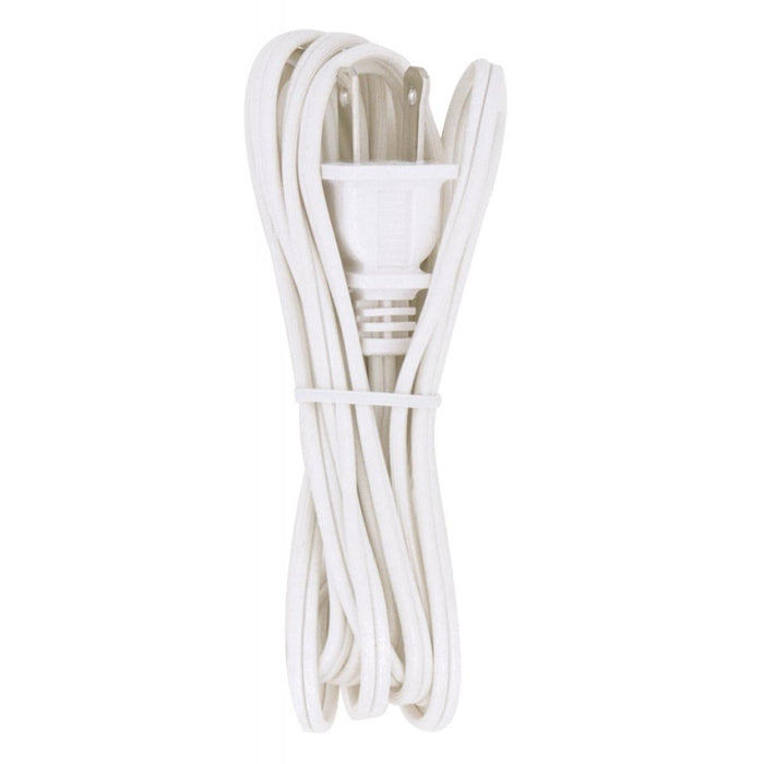 Satco S70-100 8 Foot Cord With Plug White Finish