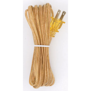 Satco S70-103 15 Foot Cord With Plug Gold Finish