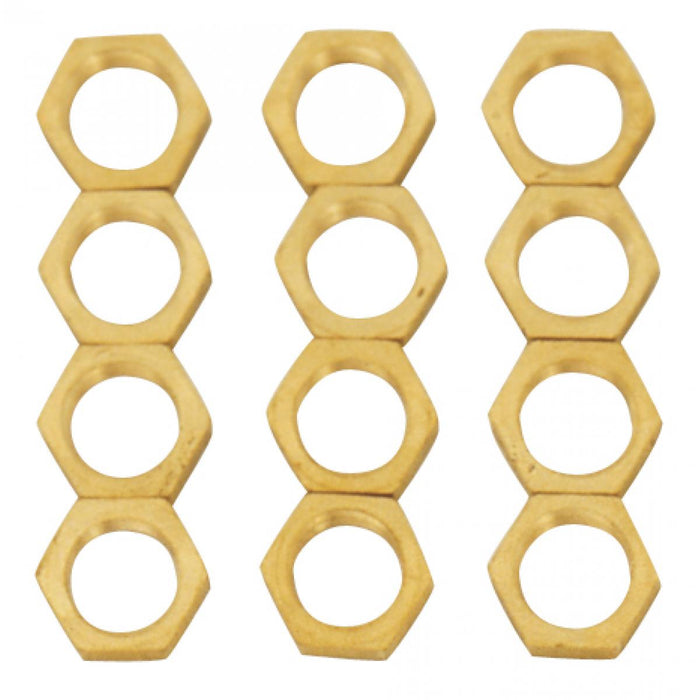 Satco S70-172 12 Brass 1/8 IPS Locknuts