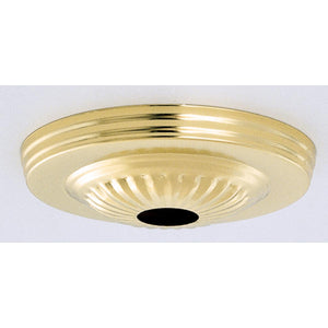 Satco S70-192 Ribbed Canopy Kit Vacuum Brass Finish