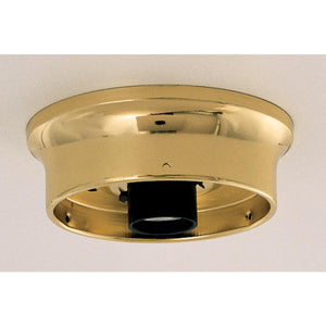 Satco S70-231 Wired Holder Brass Finish 4"
