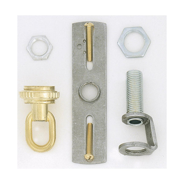 Satco S70-350 Screw Collar Loop Kit Brass Finish