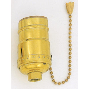 Satco S70-4310 3-Way Standard Socket Brite Gilt Finish