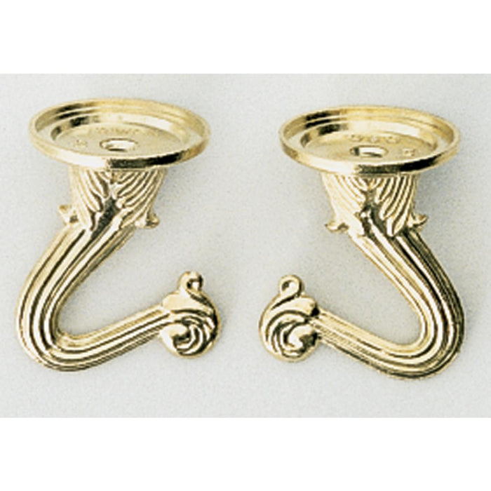 Satco S70-450 Double Hook Set Brass Finish