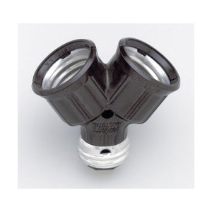 Satco S70-541 Bakelite Single To Twin Lamp Holder