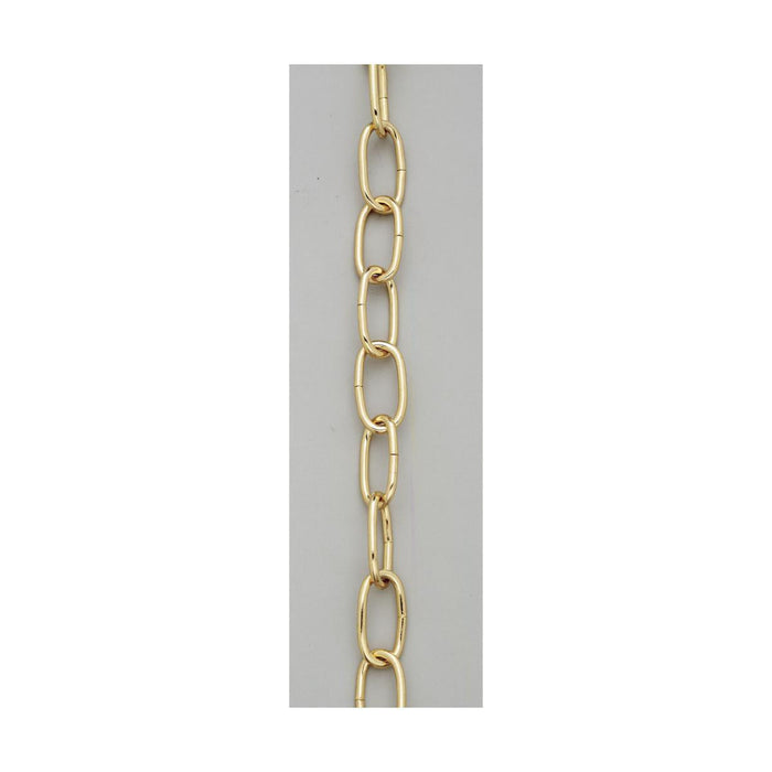 Satco S70-569 8 Gauge Chain Polished Brass Finish 1 Yard Length