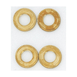 Satco S70-620 4 Knurled Brass Locknuts 1/8 IPS