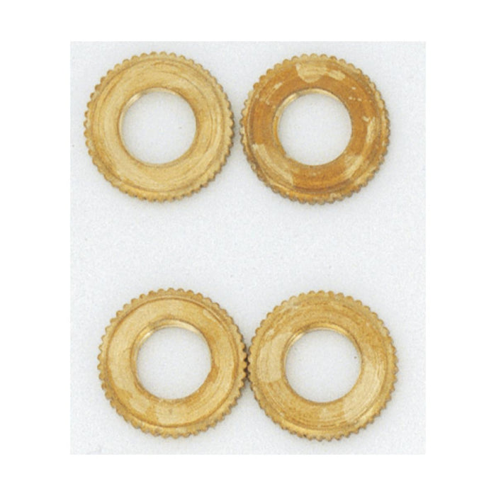 Satco S70-620 4 Knurled Brass Locknuts 1/8 IPS