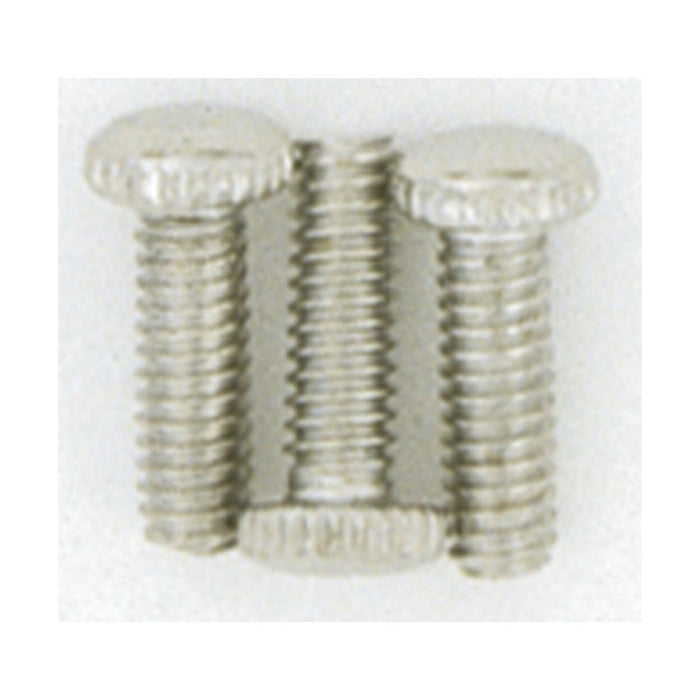 Satco S70-633 3 Knurled Screws 8/32 Nickel Plated Finish