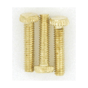 Satco S70-634 3 Screws 8/32 x 3/4 Brass Plated Finish