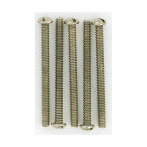 Satco S70-637 5 Round Head Screws 8/32 Nickel Plated Finish