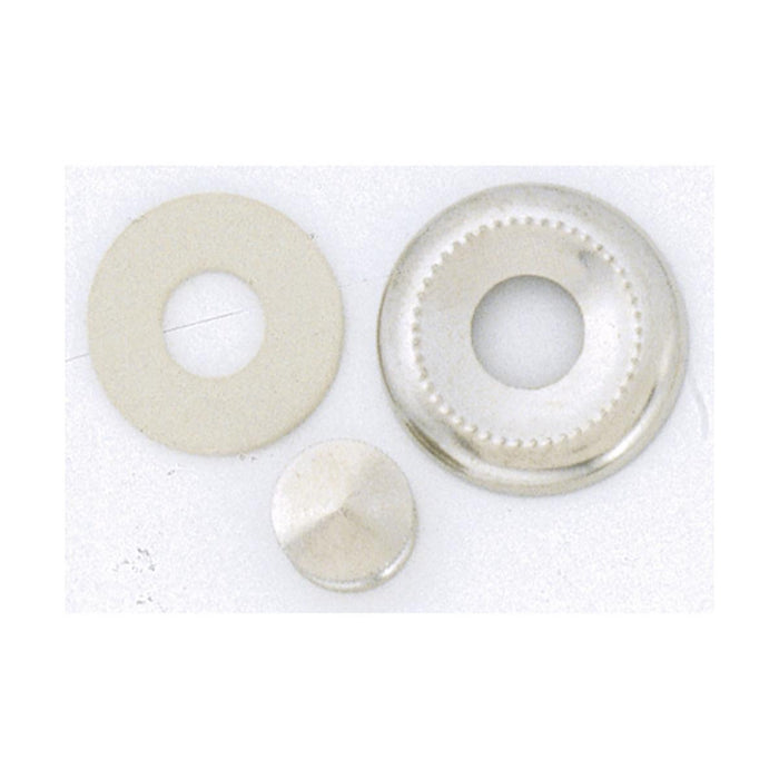 Satco S70-639 Ceiling Glass Lock-Up Nickel Plated Finish