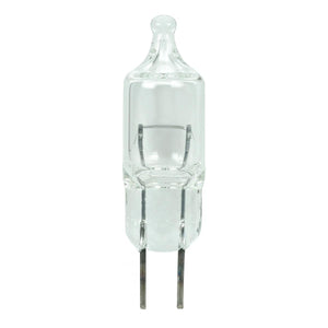 Satco S7157 891 8 Watt miniature T2 1/2 500 Average rated hours Bi Pin G4 base 12.8 Volt
