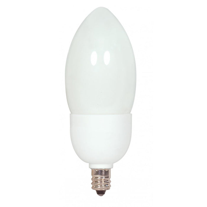 Satco S7327 7 Watt B11 Compact Fluorescent 2700K 82 CRI Candelabra base 120 Volt