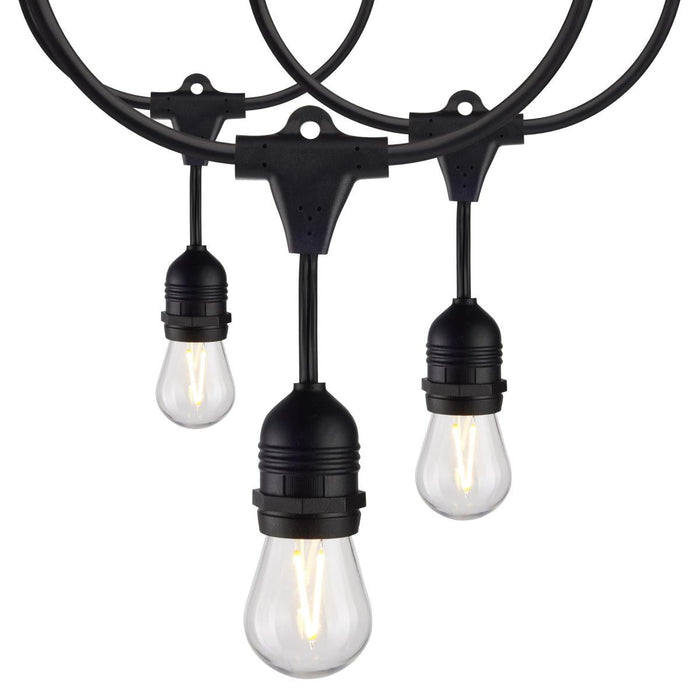 Satco S8030 24FT/LED/SL/S14/822K/120V 24Ft; LED String Light; Includes 12-S14 bulbs; 2000K; 120 Volts