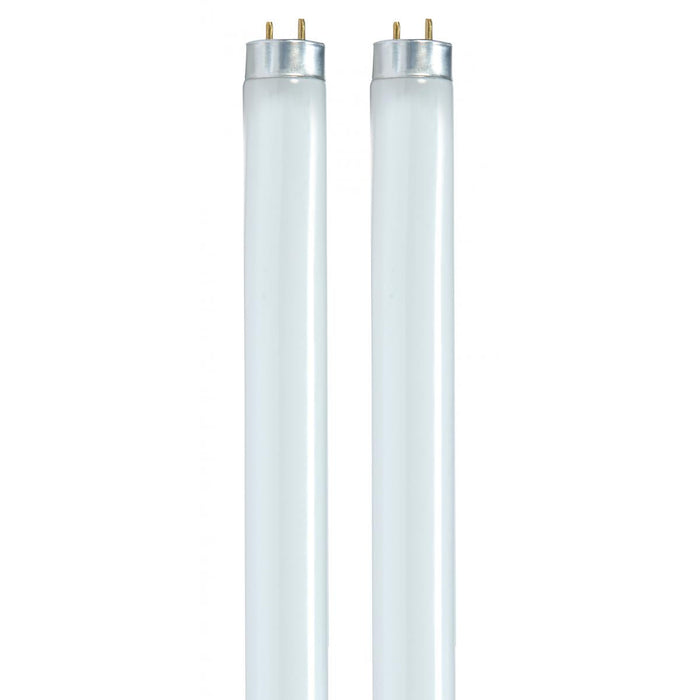 Satco S8478 32 Watt T8 Fluorescent 3500K Neutral White 85 CRI Medium Bi Pin base 2-Pack