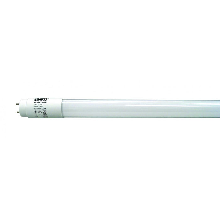 Satco S8890 13T8/LED/48-830/DUAL/BP-DR 13 Watt T8 LED Medium bi-pin base 3000K Type A/B Ballast Dependent or Ballast Bypass