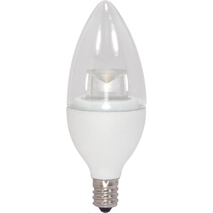 Satco S8950 2.8CTC/LED/3000K/165L/120V 2.8 Watt B11 LED 3000K Candelabra base 120 Volt