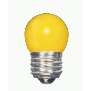 Satco S9166 1.2W S11/Y/LED/120V/CD 1.2 Watt LED S11 Ceramic Yellow Medium base 120 Volt Carded