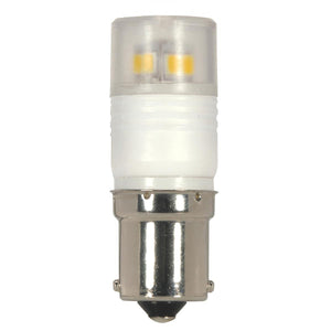 Satco S9223 LED 2.3W BA15S 5000K 2.3 Watt T3 Repl. LED 5000K Bayonet Single Contact Base 360 deg. Beam Angle 12 Volt