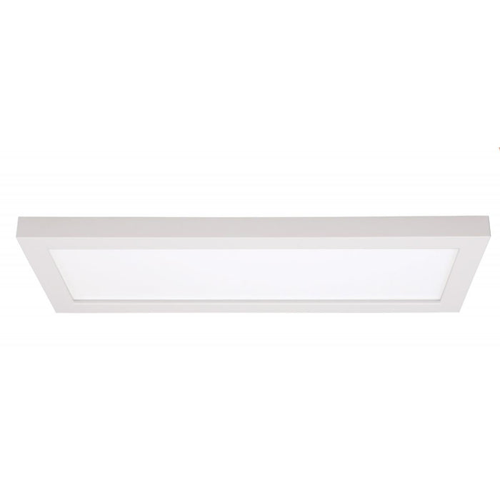 Satco S9368 16W/LED/5x18"FLUSH/30K/REC 16 watt 18" x 5" Flush Mount LED Fixture 3000K 90 CRI Rectangle Shape White Finish 120 volts