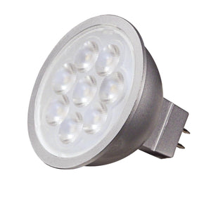 Satco S9492 6.5MR16/LED/25'/35K/12V 6.5 Watt LED MR16 LED 3500K 25 deg. Beam Angle GU5.3 base 12 Volt AC/DC