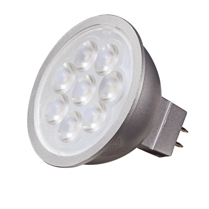Satco S9492 6.5MR16/LED/25'/35K/12V 6.5 Watt LED MR16 LED 3500K 25 deg. Beam Angle GU5.3 base 12 Volt AC/DC