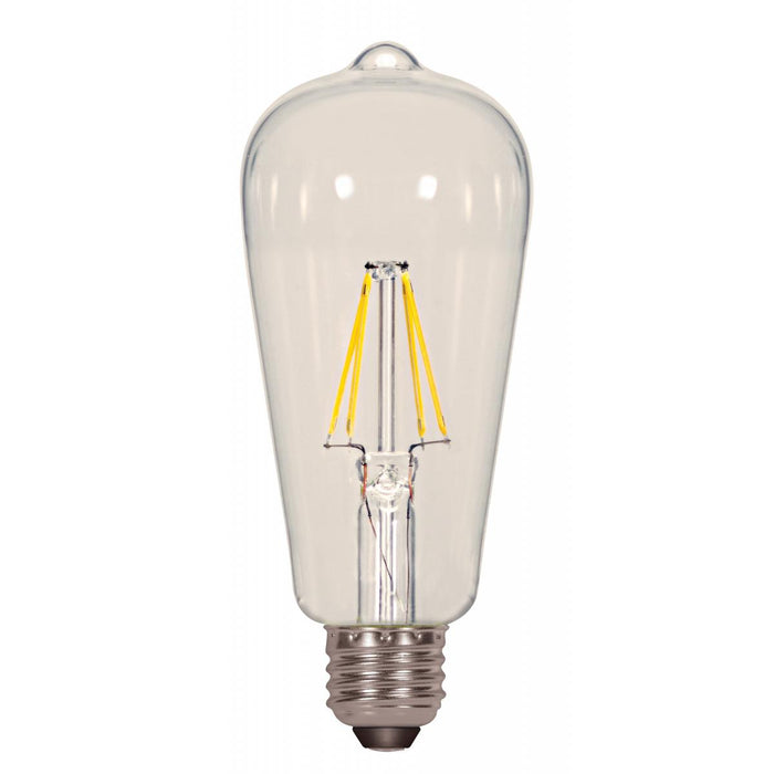Satco S9581 7ST19/CL/LED/E26/27K/120V 6.5 Watt ST19 LED Clear Medium base 2700K 810 Lumens 120  Volt - NOW S21360