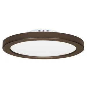 Satco S9885 12W/LED/7"FLUSH/3K/BRZ/SL 12 watt 7" Flush Mount LED Fixture 3000K Bronze finish 120/277 volts