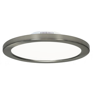 Satco S9887 16W/LED/9"FLUSH/3K/BN/SL 16 watt 9" Flush Mount LED Fixture 3000K Brushed Nickel finish 120/277 volts
