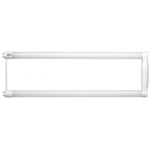 Replacement for Satco S9930 15T8U6/LED/22.5-830/BP 15W T8 U-Bend LED Medium bi-pin base 3000K Type B Ballast Bypass