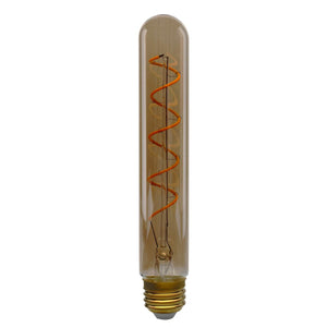 Satco S9971 4.5T9/SPIRAL/LED/AMB/120V 4.5 Watt T9 LED Amber Medium base 2000K 240 Lumens 120 Volt