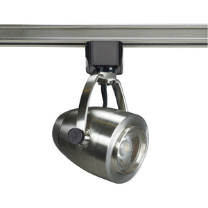Satco TH415 1 Light - LED - 12W Track Head - Pinch back shape - Brushed Nickel - 24 Deg. Beam