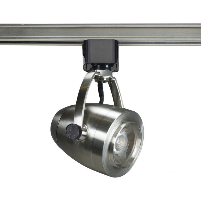 Satco TH415 1 Light - LED - 12W Track Head - Pinch back shape - Brushed Nickel - 24 Deg. Beam