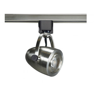 Satco TH417 1 Light - LED - 12W Track Head - Pinch back shape - Brushed Nickel - 36 Deg. Beam