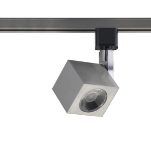 Satco TH465 1 Light - LED - 12W Track Head - Square - Brushed Nickel - 24 Deg. Beam