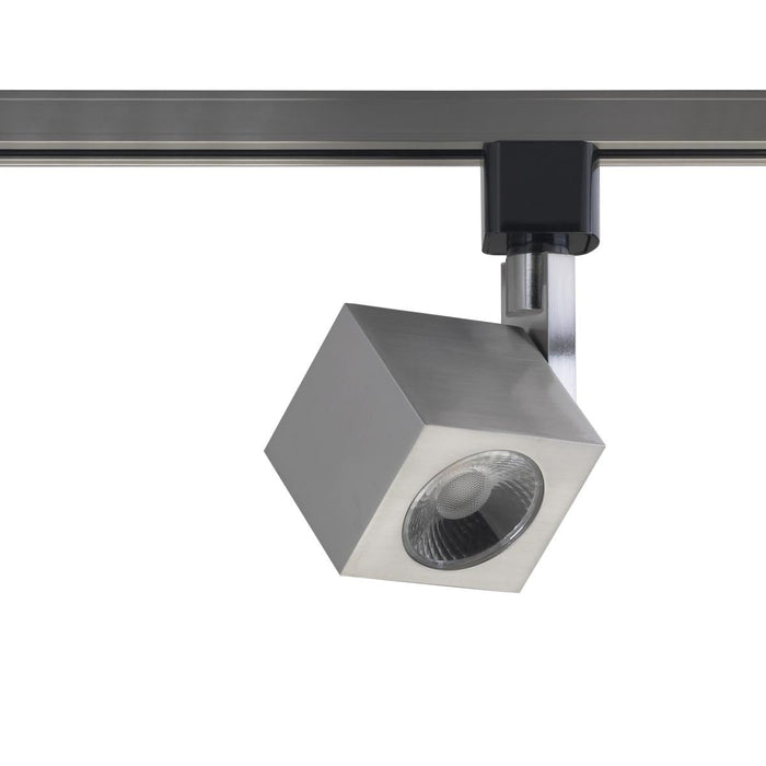 Satco TH467 1 Light - LED - 12W Track Head - Square - Brushed Nickel - 36 Deg. Beam