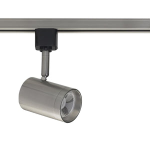 Satco TH477 1 Light - LED - 12W Track Head - Small Cylinder - Brushed Nickel - 36 Deg. Beam