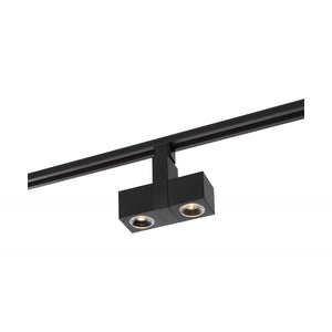 Satco TH484 LED 24 Watt Track Head Dual Square Black 24 deg. Beam Angle