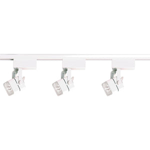 Satco TK310 3 Light - MR16 - Square Track Kit - 4 foot Track - Low Voltage - White
