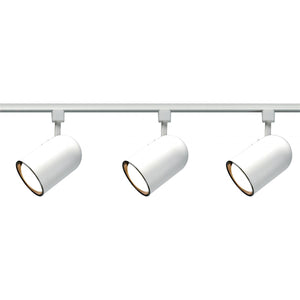 Satco TK322 3 Light - R30 - Bullet Cylinder Track Kit - 4 foot Track - White