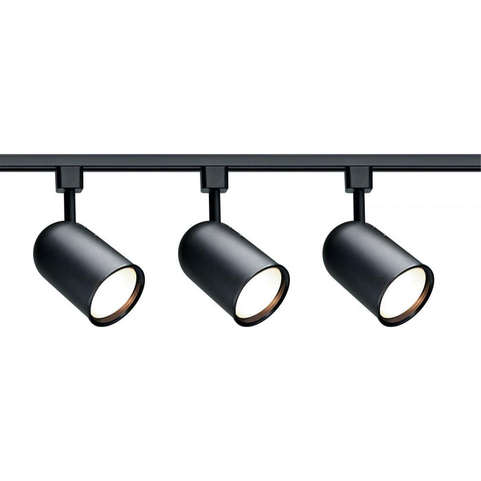 Satco TK323 3 Light - R30 - Bullet Cylinder Track Kit - 4 foot Track - Black