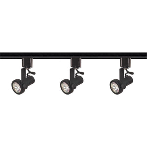 Satco TK352 3 Light - MR16 - Gimbal Ring Track Kit - 4 foot Track - Line Voltage - Black