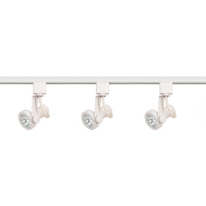 Satco TK355 3 Light - MR16 - Gimbal Ring Track Kit - 4 foot Track - Line Voltage - White