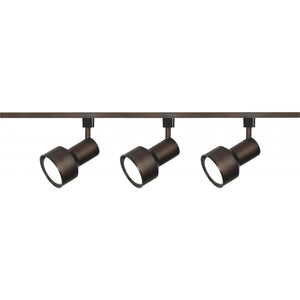Satco TK361 3 Light - R30 - Step Cylinder Track Kit - 4 foot Track - Russet Bronze